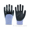 Gants de sécurité PU HESPAX Anti Cut en acier inoxydable